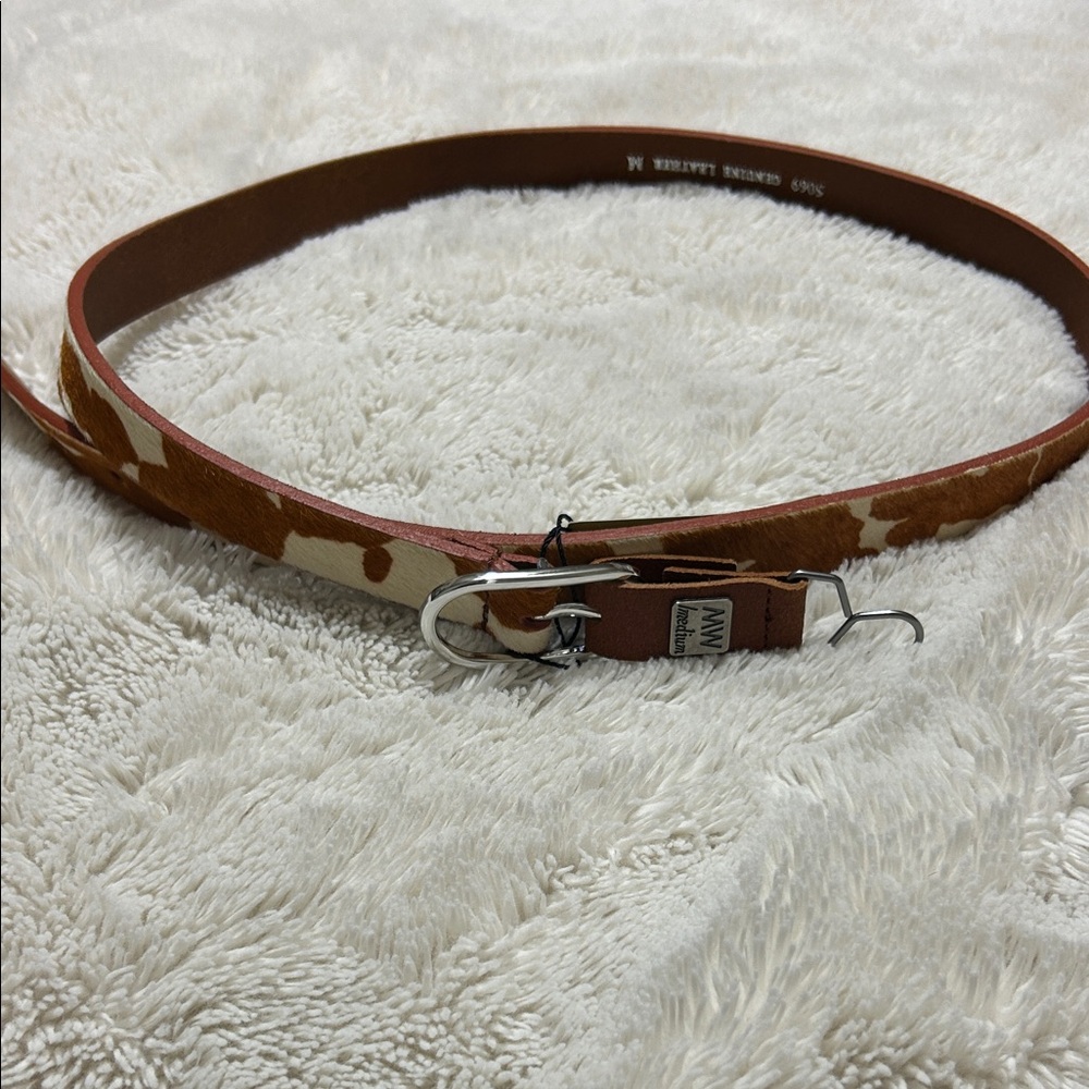 Stylish Tan and Cream Belt